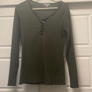 Cute olive green long sleeve!